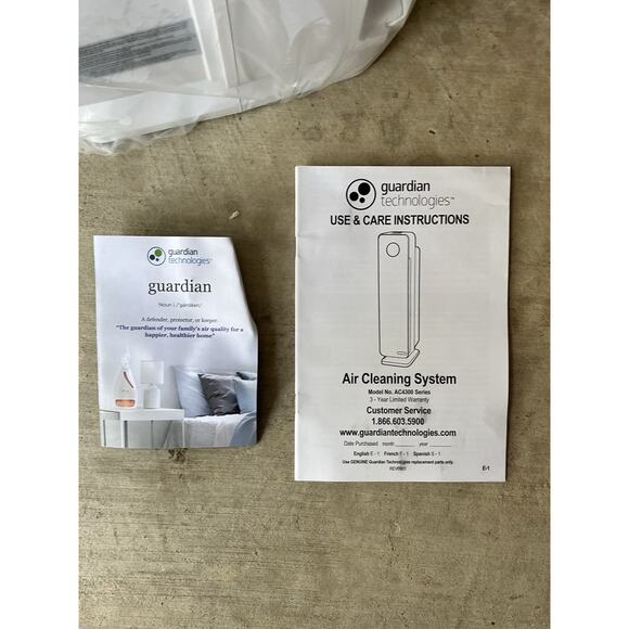 Germ Guardian New 5-in-1 Air Purifier Pet Pure HEPA Filter UVC Sanitizer Odor - Picture 9 of 9